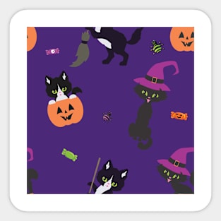 Halloween Cats Sticker